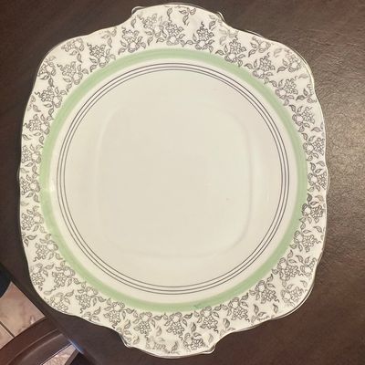 Sale Photo Thumbnail #609: D.P.S. England Bone China Cake Plate