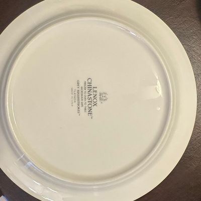 Sale Photo Thumbnail #171: Lenox Chinastone Grey Brushstrokes Dinner Plate
