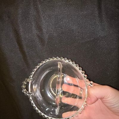 Sale Photo Thumbnail #663: Imperial Glass Candlewick Divided Relish Dish