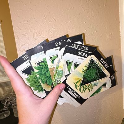 Sale Photo Thumbnail #149: Vintage Card Seed Co. Seed Packets - Assorted Vegetables and Herbs