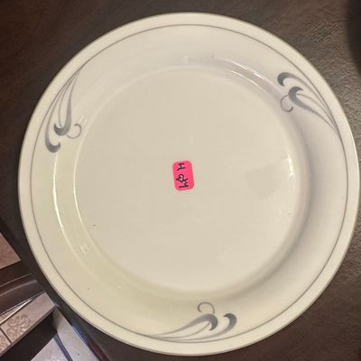 Sale Photo Thumbnail #168: Lenox Chinastone Grey Brushstrokes Dinner Plate