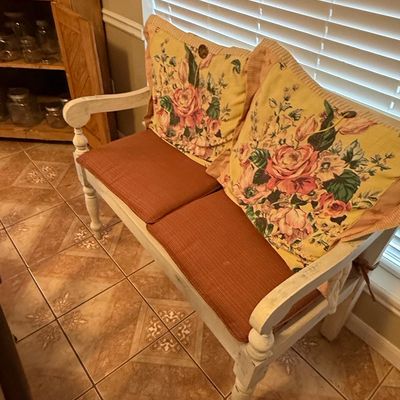 Sale Photo Thumbnail #9: French Country Style Distress Painted Sofa