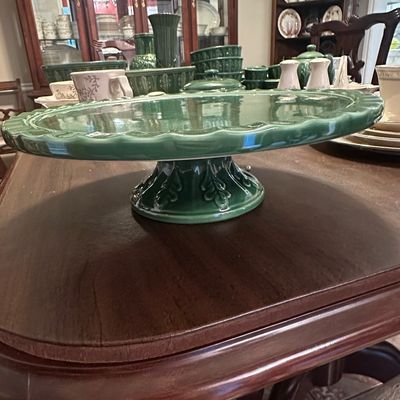 Sale Photo Thumbnail #544: Furio Home Green Pedestal Cake Stand