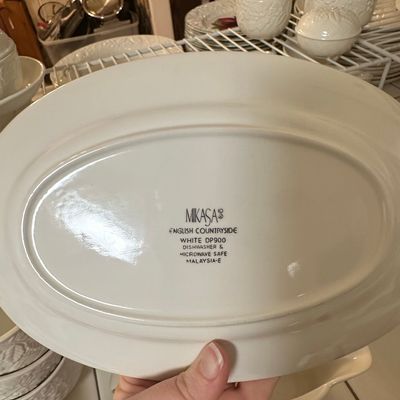Sale Photo Thumbnail #356: Mikasa English Countryside Gravy Boat with Underplate