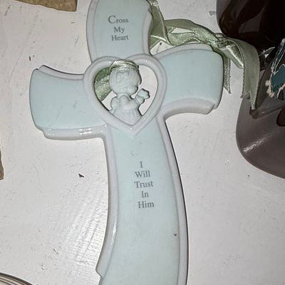 Precious Moments 'Cross My Heart' Wall Cross