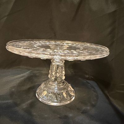 Sale Photo Thumbnail #173: EAPG "Sunk Daisy" Cake Stand by Cooperative Flint