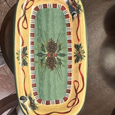 Sale Photo Thumbnail #206: Lenox Winter Greetings Everyday Rectangular Platter