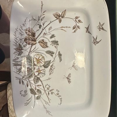 Sale Photo Thumbnail #102: Alfred Meakin Morning Glory Transferware Serving Platter
