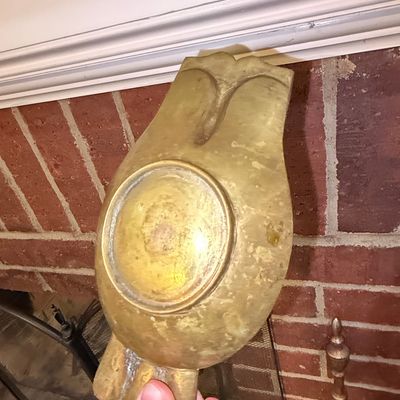 Sale Photo Thumbnail #286: Vintage Brass Owl Ashtray/Trinket Dish