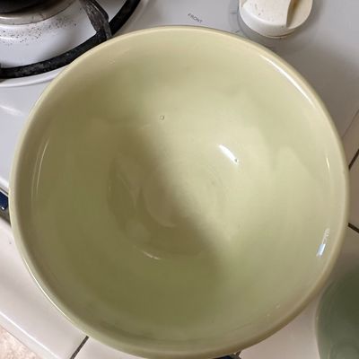 Sale Photo Thumbnail #303: Vintage McCoy Pottery Leaf Pattern Mixing Bowl