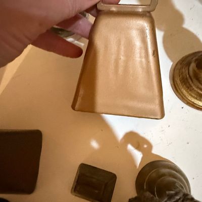 Vintage Copper-Plated Steel Cow Bell