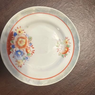 Vintage Japanese Floral Porcelain Bread and Butter Plate - Occupied Japan