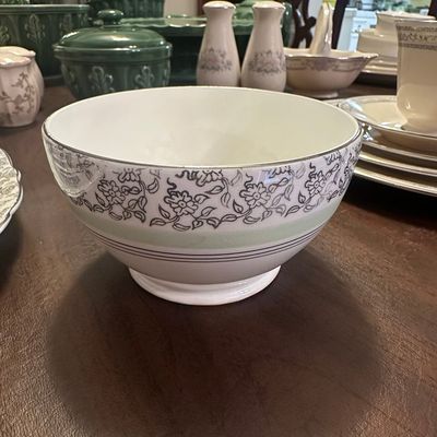 Sale Photo Thumbnail #110: D.P.S. England Bone China Floral Serving Bowl