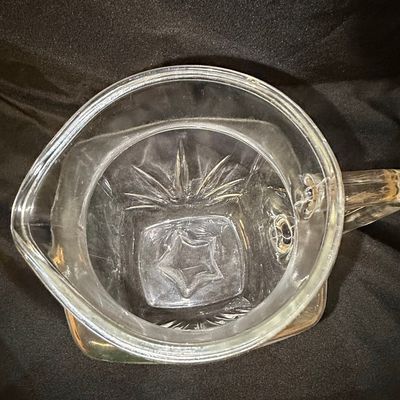 Sale Photo Thumbnail #669: Vintage Federal Glass Starburst Pitcher