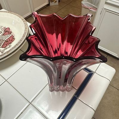 Sale Photo Thumbnail #143: Vera Wang for Wedgwood 'With Love' Ruby Vase