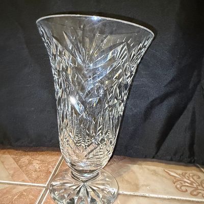 Sale Photo Thumbnail #260: Waterford Crystal Glendale Pattern Cut Glass Vase