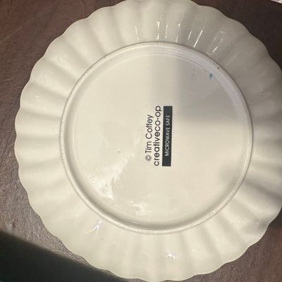 Tim Coffey for Creative Co-Op Blue Jay Plate
