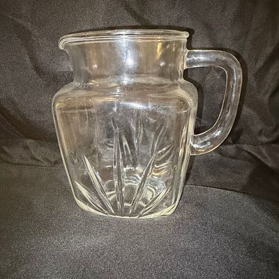 Sale Photo Thumbnail #666: Vintage Federal Glass Starburst Pitcher