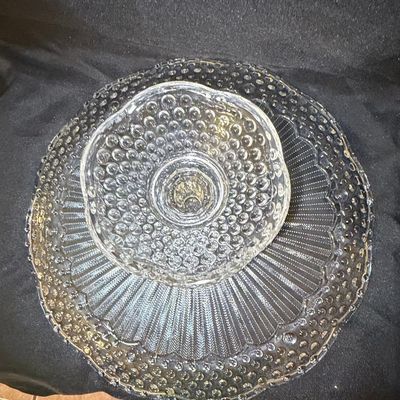 Sale Photo Thumbnail #264: Vintage Hobnail Pedestal Cake Stand