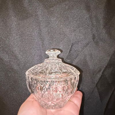 Sale Photo Thumbnail #665: Cut Crystal Candy Dish with Lid