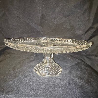 Sale Photo Thumbnail #263: Vintage Hobnail Pedestal Cake Stand