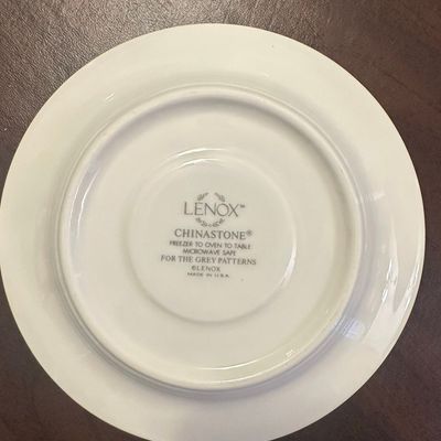 Lenox Chinastone Saucer - For The Grey Patterns