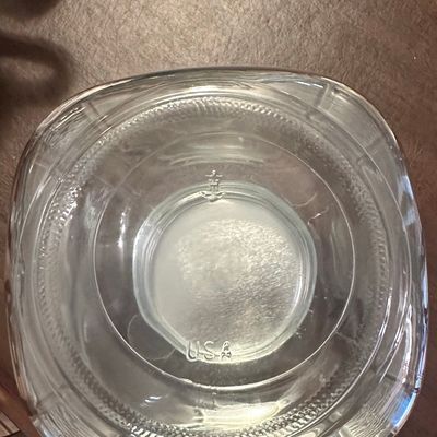 Sale Photo Thumbnail #556: Anchor Hocking "Hoosier" Style Ribbed Glass Storage Jar