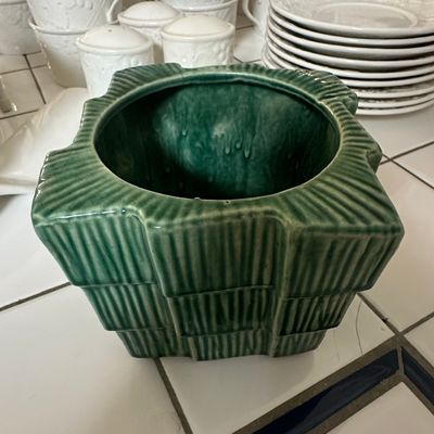 Sale Photo Thumbnail #113: McCoy Pottery Art Deco Green Planter