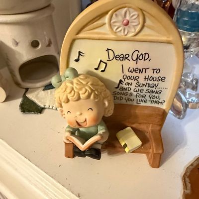Enesco Dear God Kids 'Dear God, I Went To Your House' Figurine