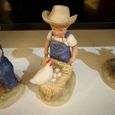 HOMCO "Denim Days" #1501 "Morning Chores" Danny Figurine