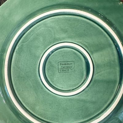 Lenox Summer Terrace Green Dinner Plate