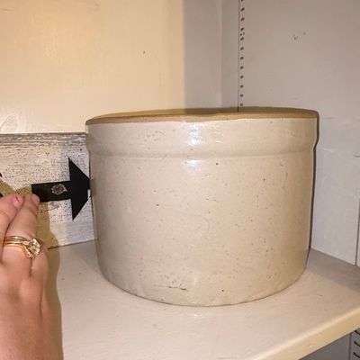 Sale Photo Thumbnail #122: Vintage Salt-Glazed Stoneware Crock