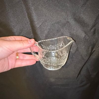 Fostoria Holly Clear (Stem 6030) Mini Creamer