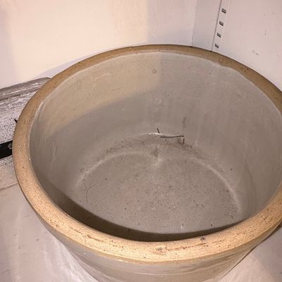 Sale Photo Thumbnail #123: Vintage Salt-Glazed Stoneware Crock