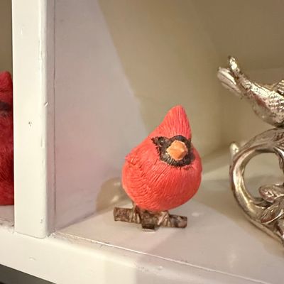 Small Cardinal Figurine