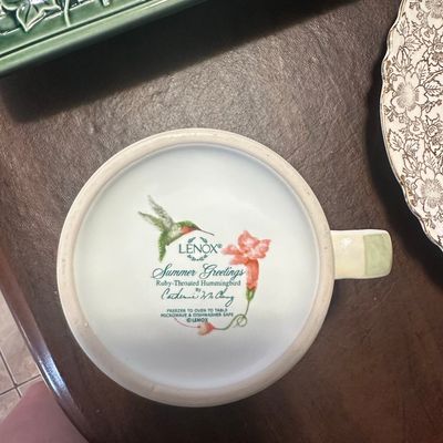 Lenox Summer Greetings Ruby-Throated Hummingbird Mug