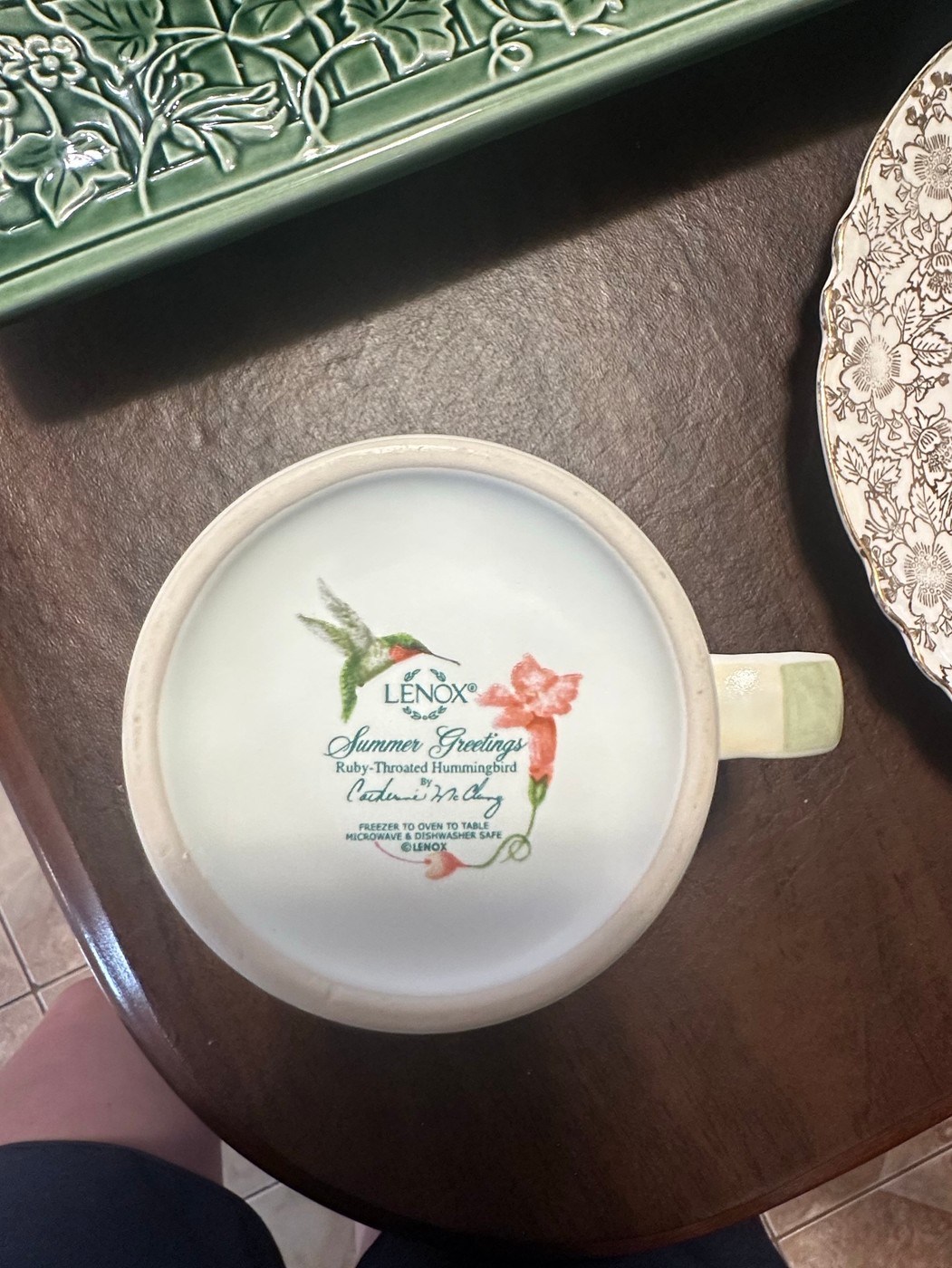 Sale Photo Thumbnail #683: Lenox Summer Greetings Ruby-Throated Hummingbird Mug