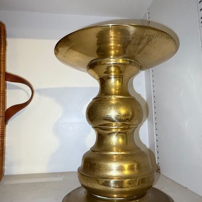 Sale Photo Thumbnail #185: Vintage Solid Brass Candlestick Holder