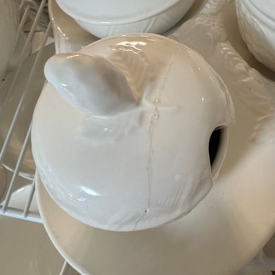 Pfaltzgraff Village White Sugar Bowl