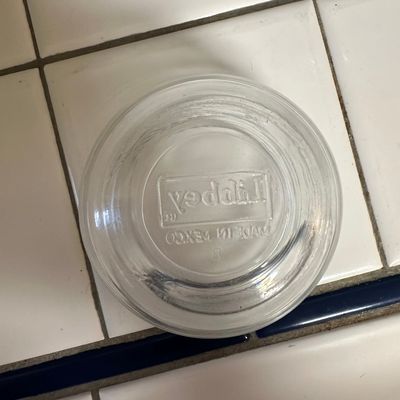 Sale Photo Thumbnail #528: Libbey Hoops Clear Horizontal Rings Glass Finger Bowls
