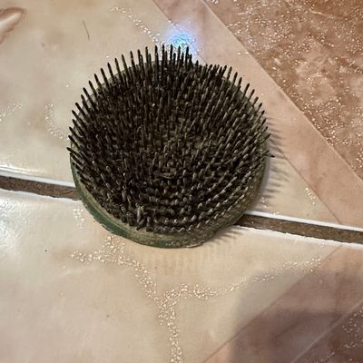 Vintage Heavy Cast Iron Flower Frog