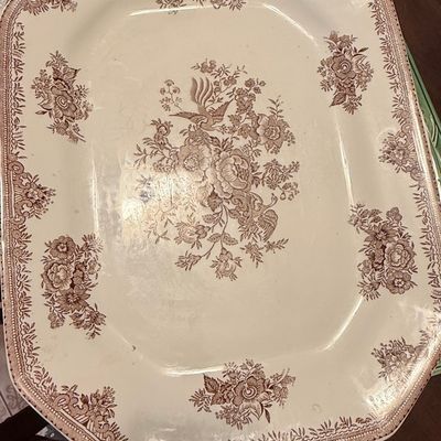 Sale Photo Thumbnail #251: Johnson Brothers 'Old Britain Castles' Brown Transferware Platter