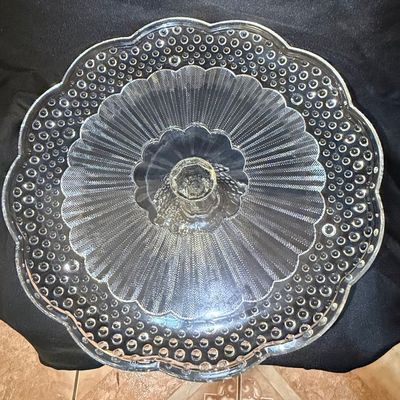 Sale Photo Thumbnail #265: Vintage Hobnail Pedestal Cake Stand