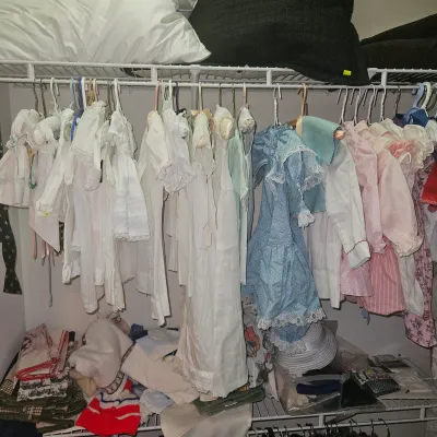 Antique/vintage baby and doll clothes