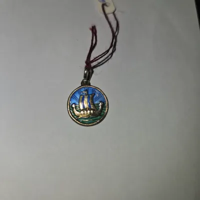 Sterling Vintage David Anderson guilloche Viking Enamel