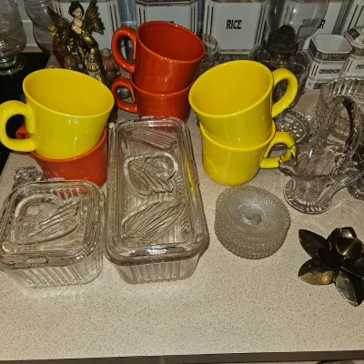 Vintage Glass Refrigerator Dishes