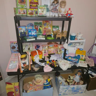 Vintage toys and dolls, Tellie Tubby, Barbie and Ginny Accessories 