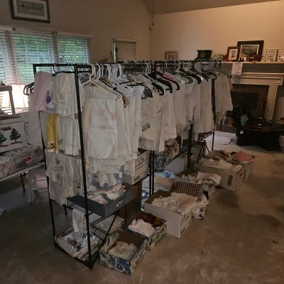 A crazy amount of Antique/Vintage Linens