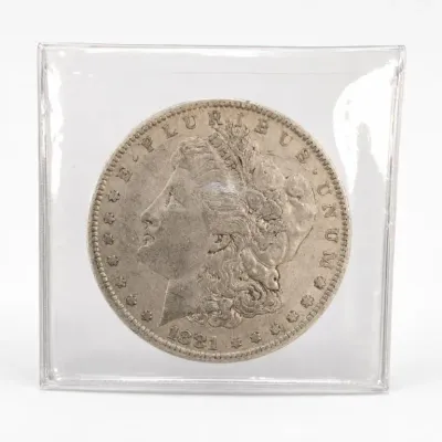 Sale Photo Thumbnail #260: 1881 Morgan Dollar Coin in Protective Sleeve