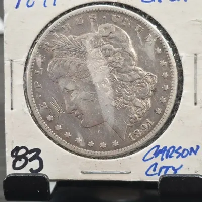 Sale Photo Thumbnail #170: 1894 Morgan Dollar Coin Carson City